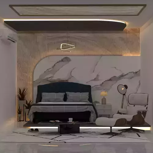 luxuriouse bedroom by sm theinterior hub