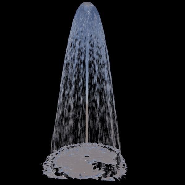 Realistic Water Fountain Loop Animation 12 3D model_12