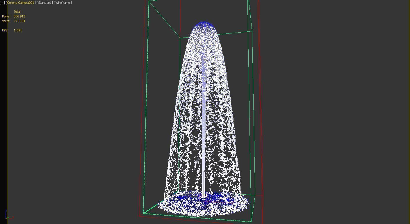 Realistic Water Fountain Loop Animation 12 3D model_2