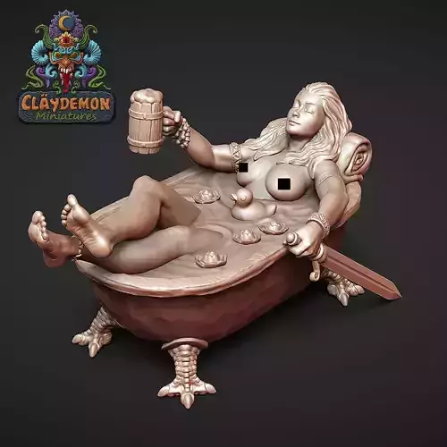 Auria in the Bathtub 3D print model