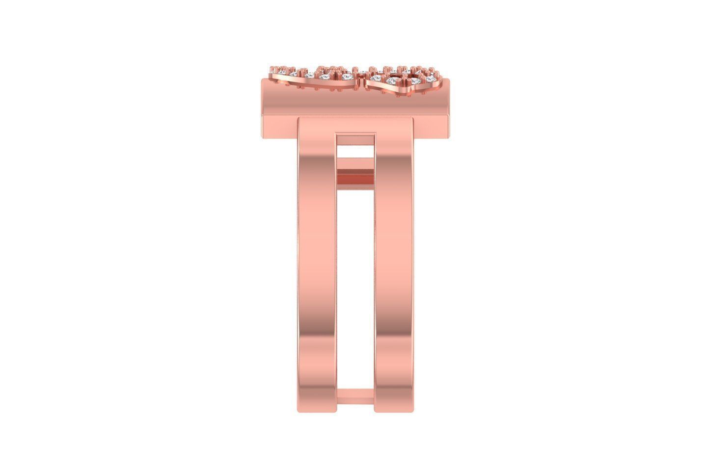 G Alphabet Mens Ring 3dm STL OBJ FBX Render Details 3D print model_2
