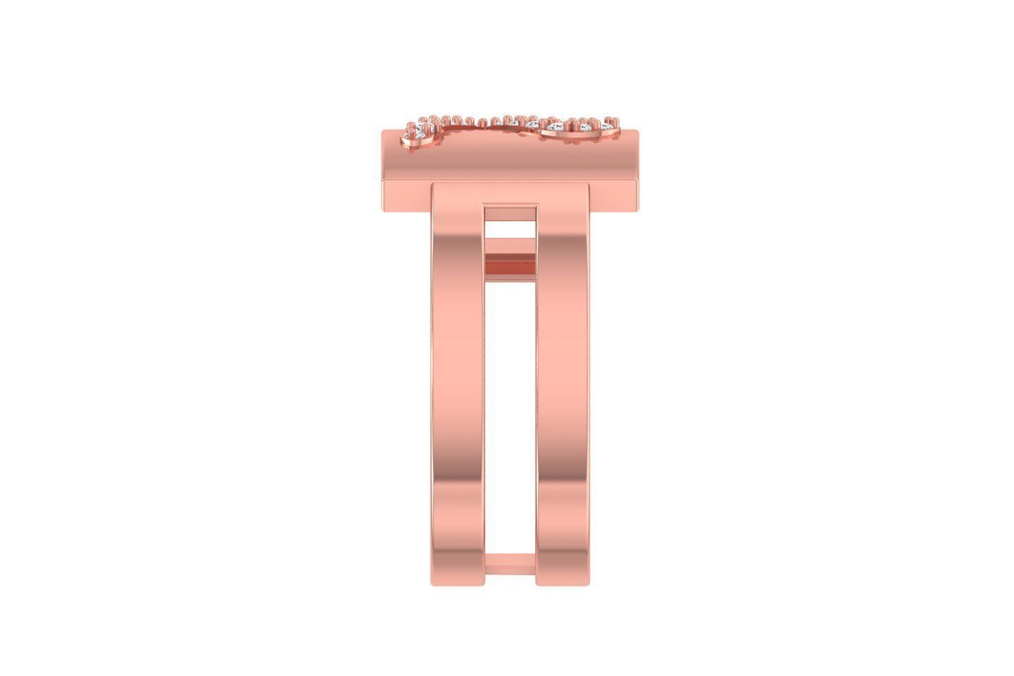 K Alphabet Mens Ring 3dm STL OBJ FBX Render Details 3D print model_2