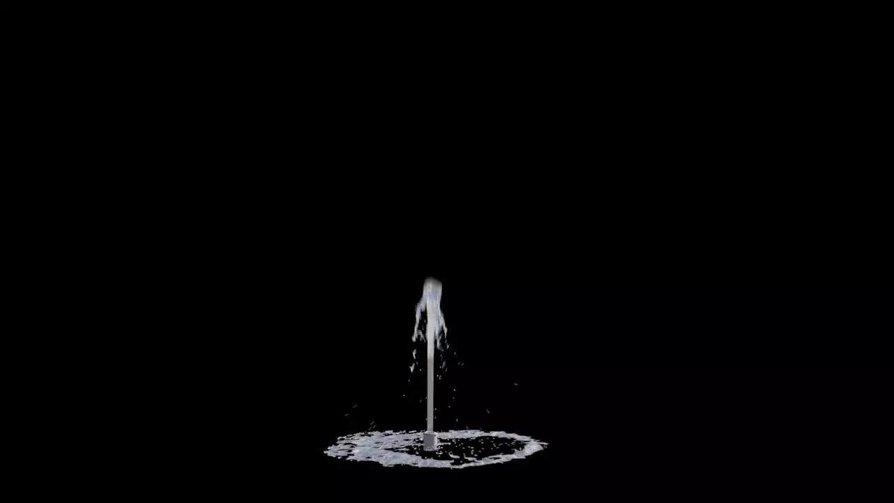 Realistic Water Fountain Loop Animation 13 3D model_0