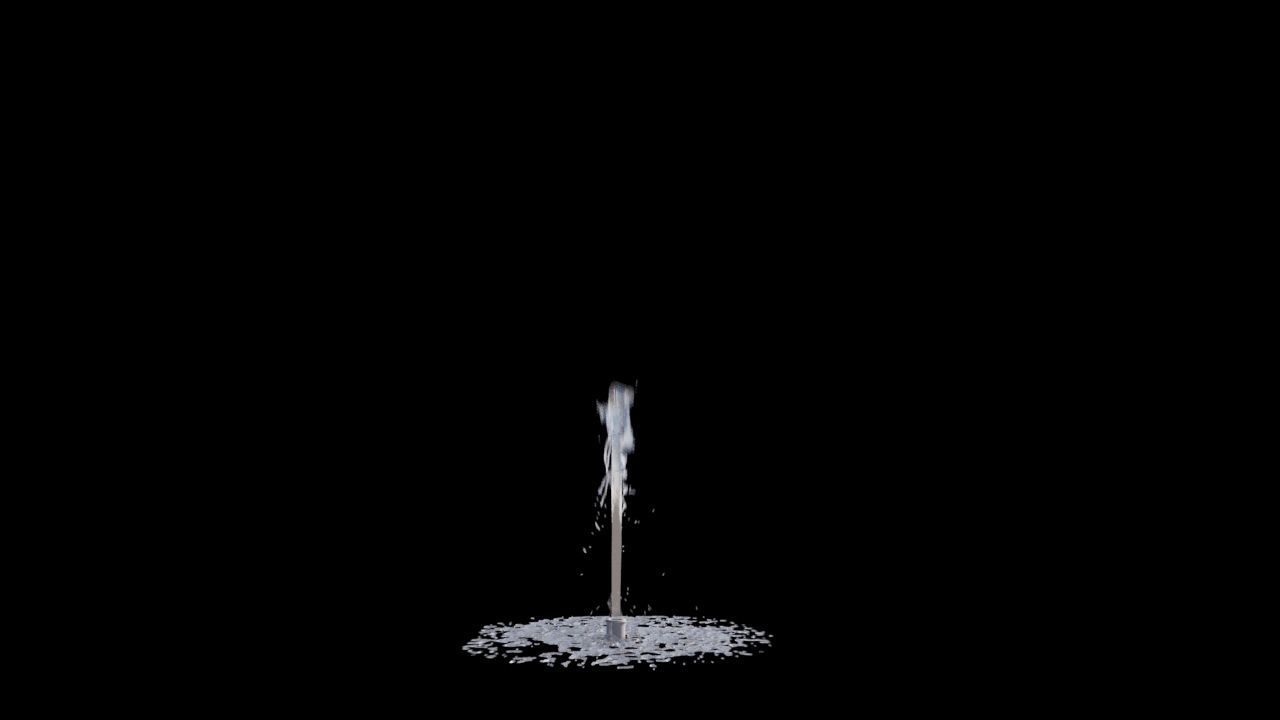Realistic Water Fountain Loop Animation 13 3D model_9