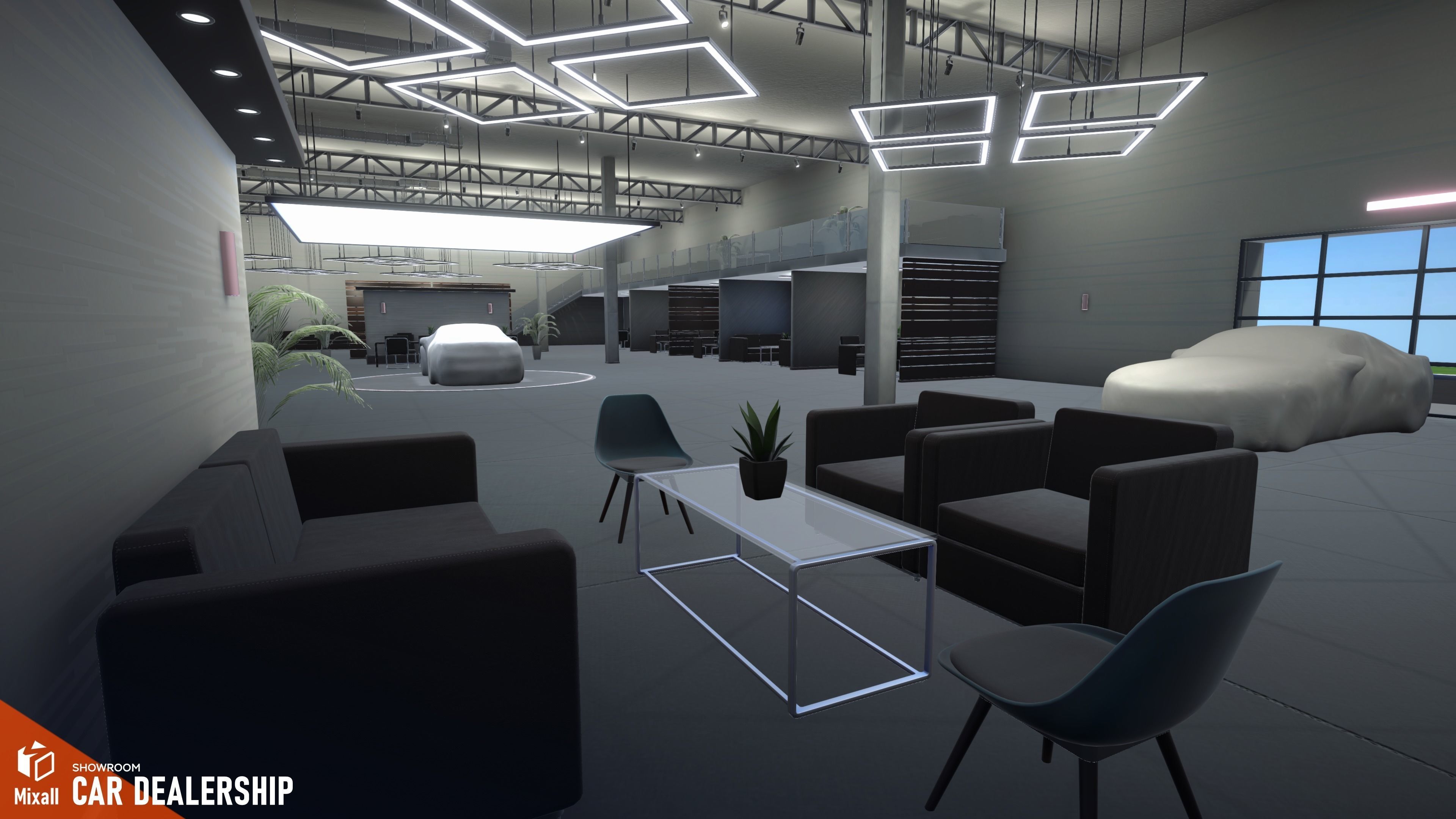 Car dealership - Showroom 3D model_18