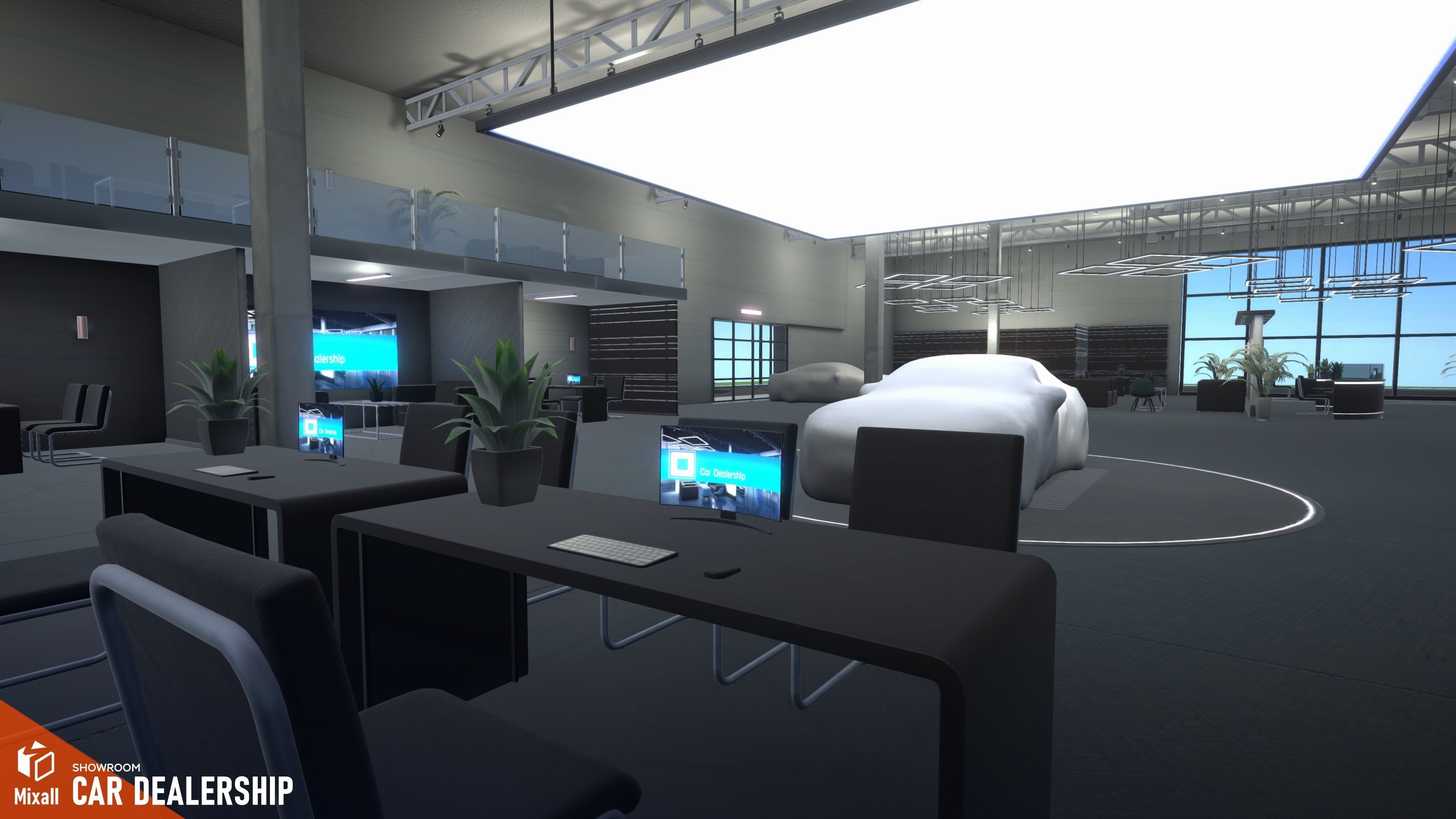 Car dealership - Showroom 3D model_17