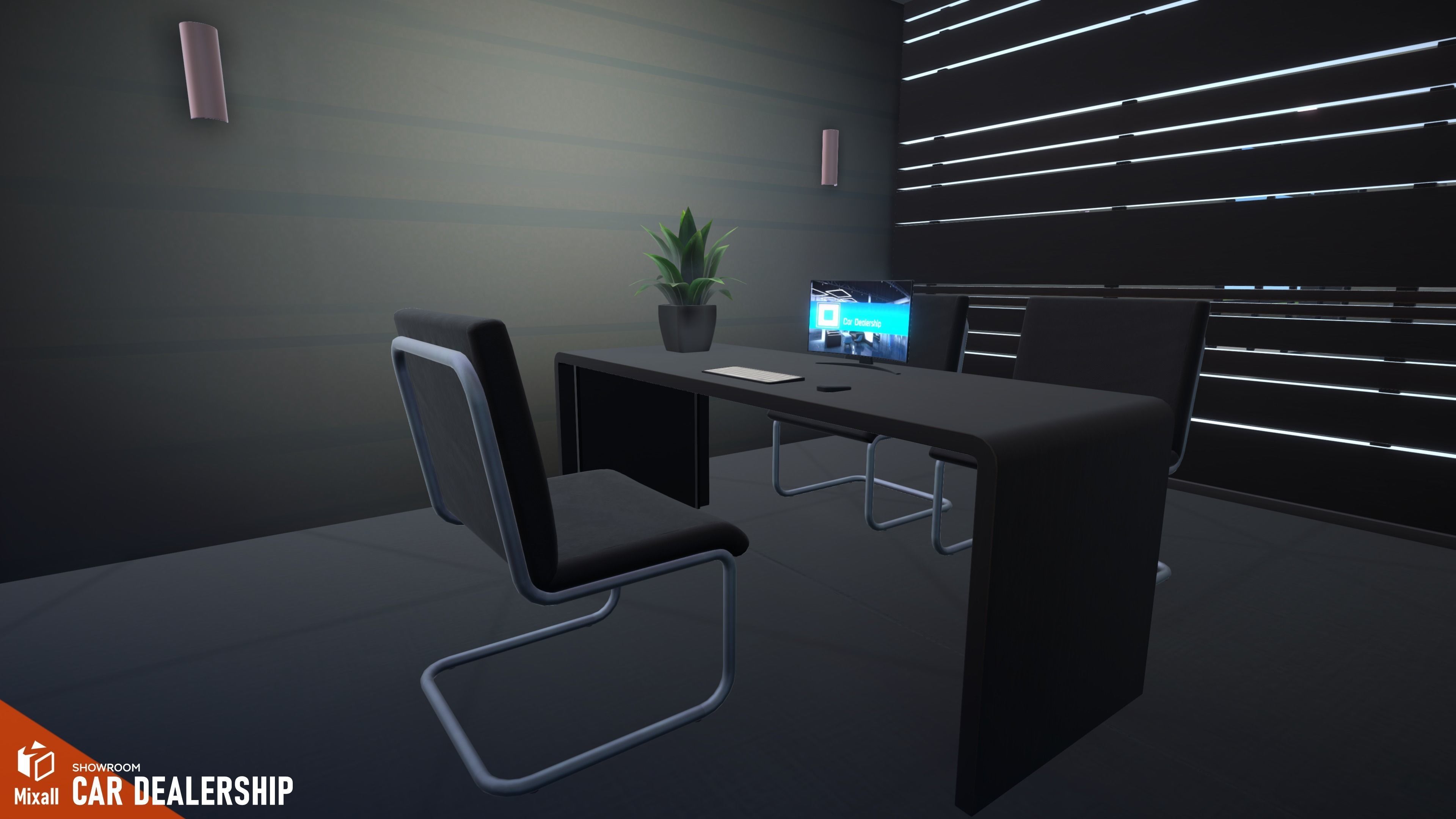 Car dealership - Showroom 3D model_6