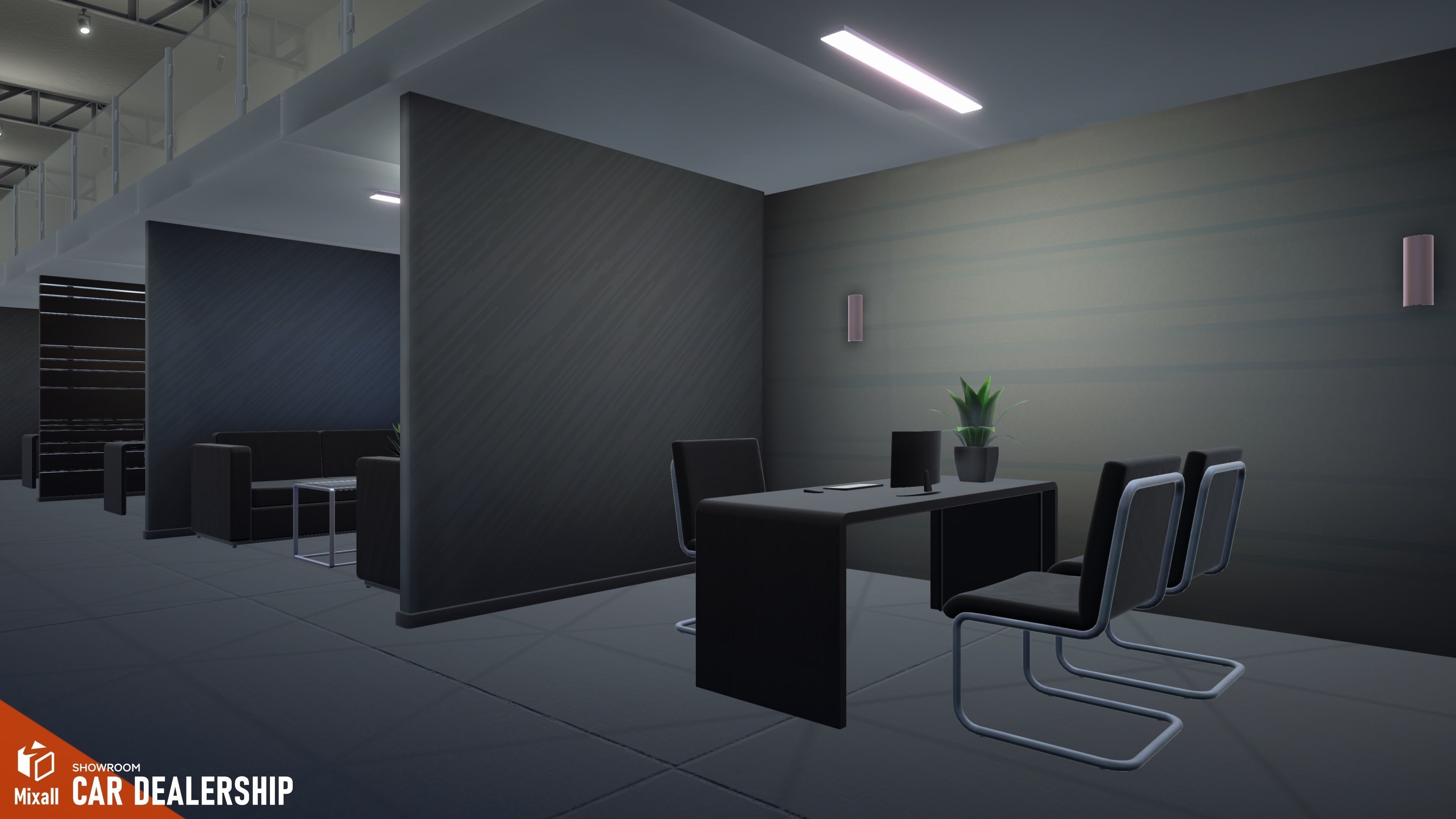 Car dealership - Showroom 3D model_12