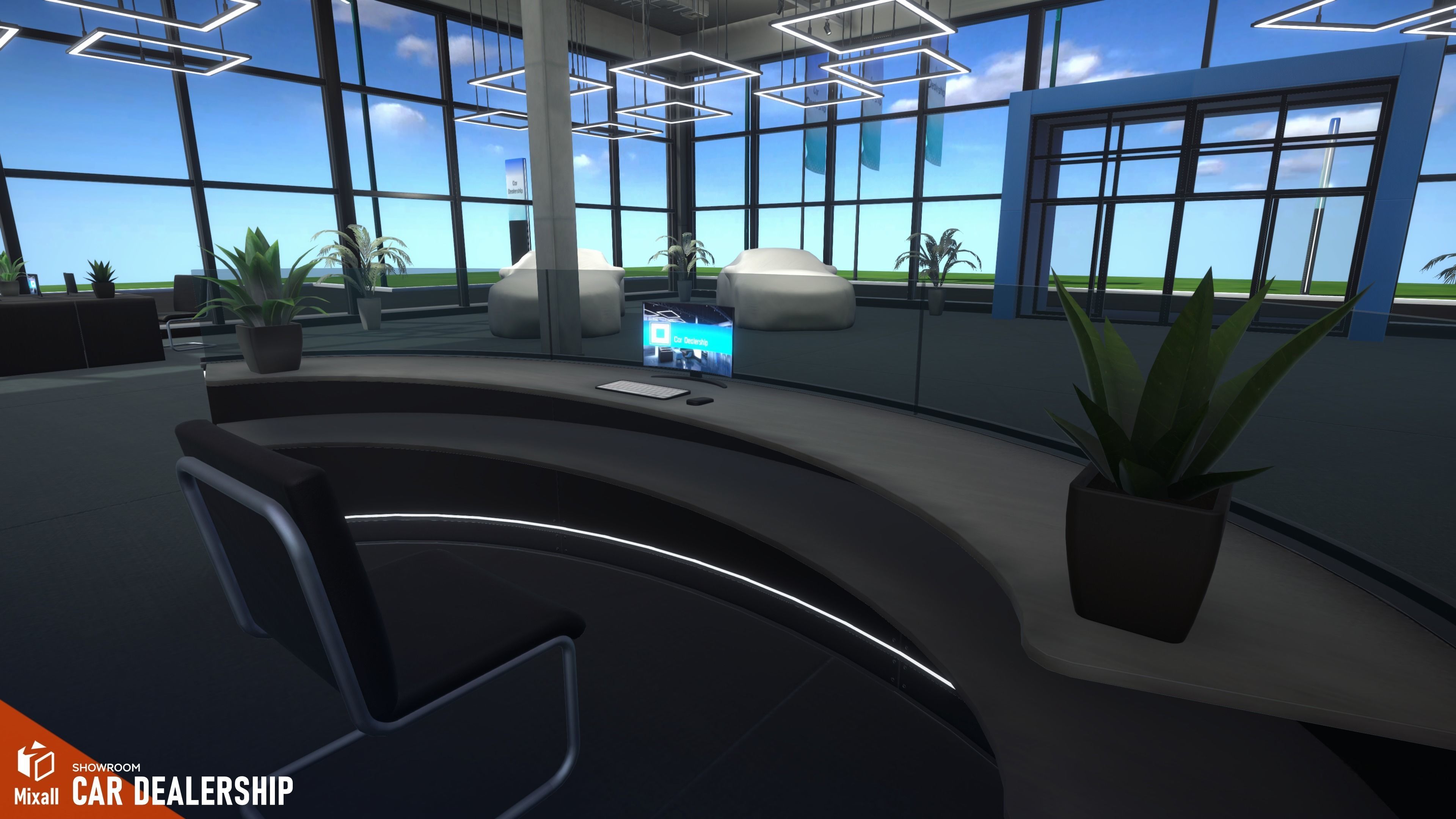 Car dealership - Showroom 3D model_20