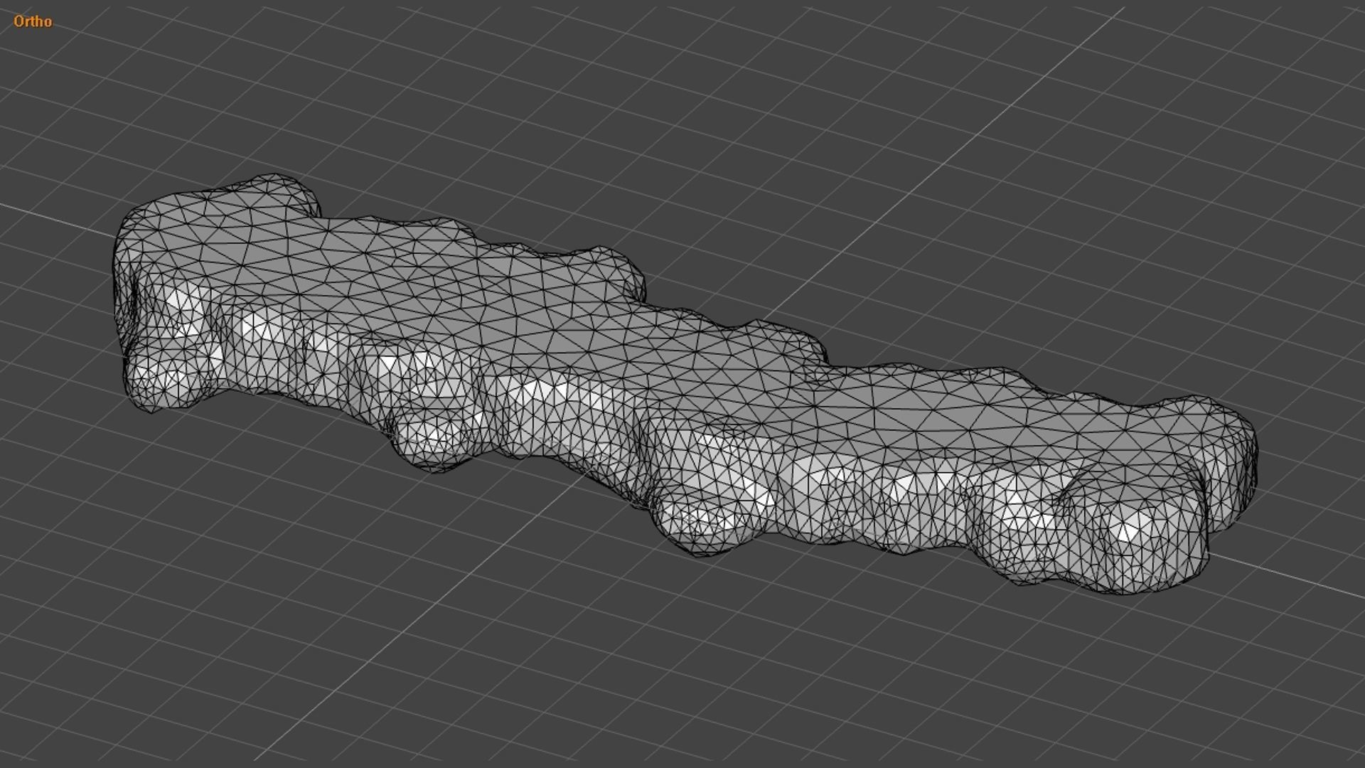 Rock Walkway 1 - 4 Combo - Moss 2 Low-poly 3D model_8
