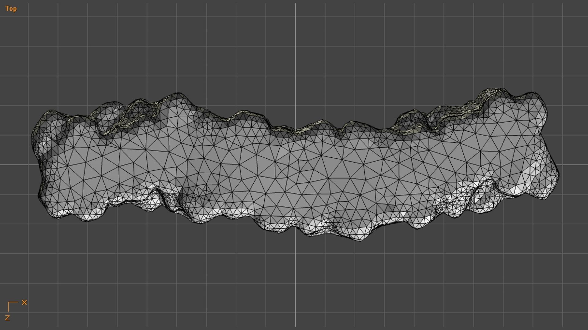 Rock Walkway 1 - 4 Combo - Moss 2 Low-poly 3D model_15