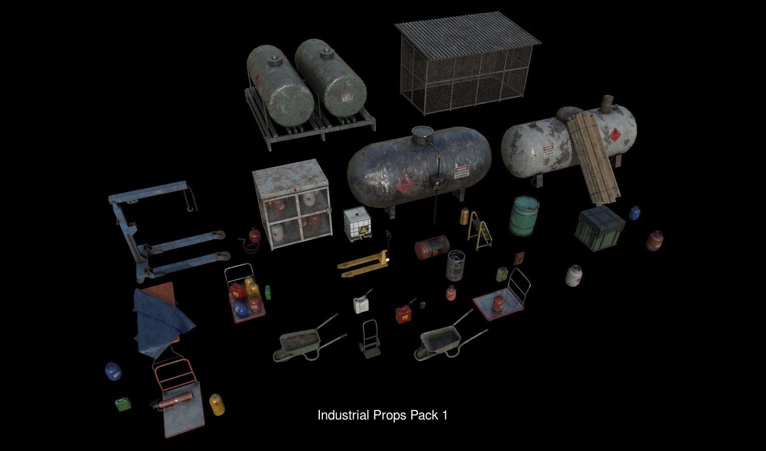 Post Apocalyptic Environment pack 3D Model Collection_42