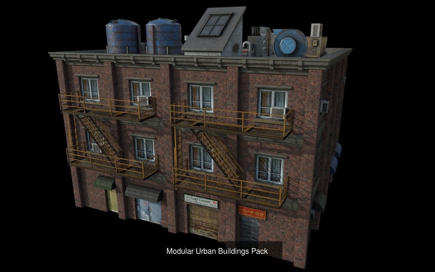 Post Apocalyptic Environment pack 3D Model Collection_45