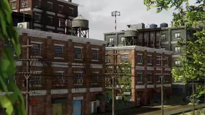Post Apocalyptic Environment pack  3D Model Collection