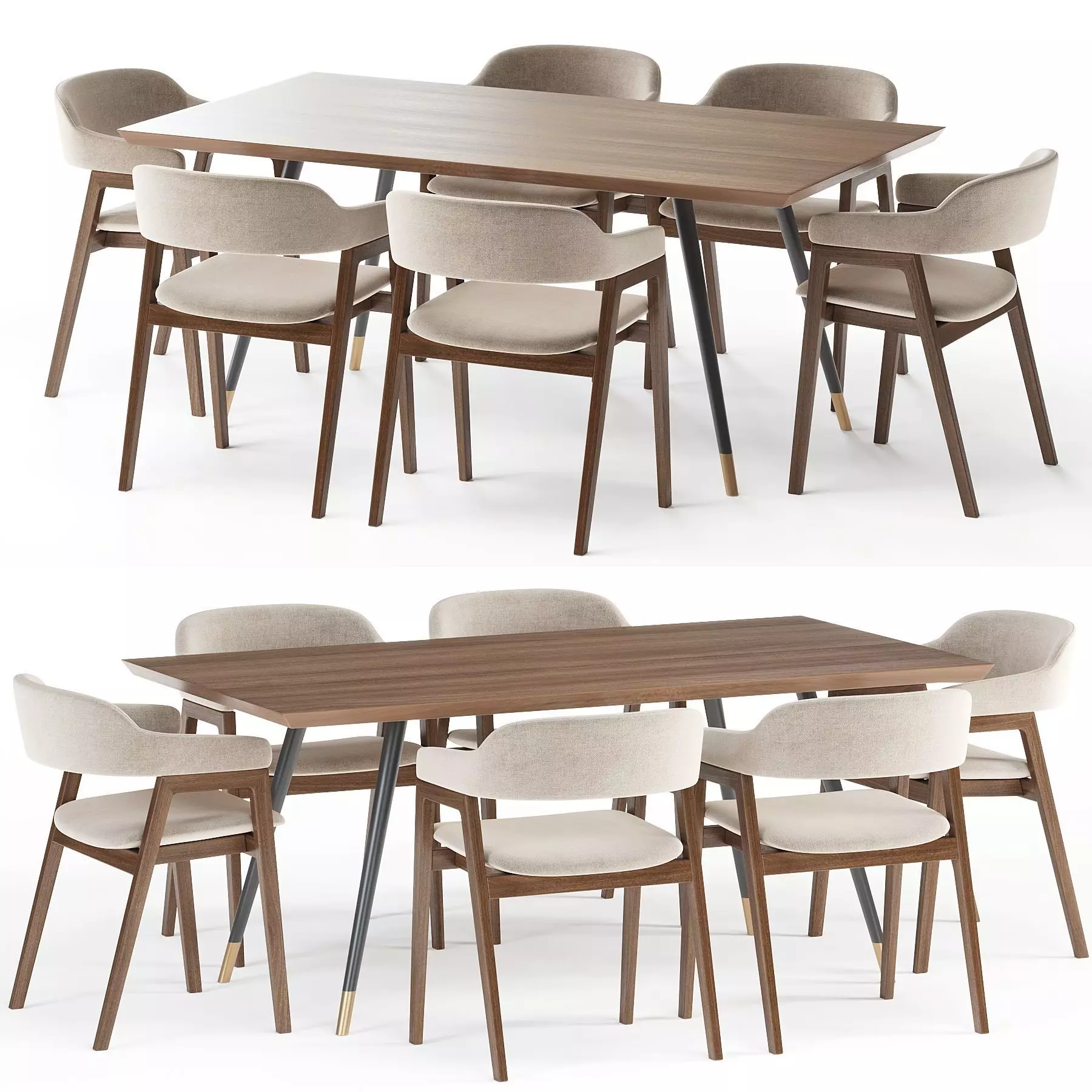 Article Savis Dining Chair 3D model
