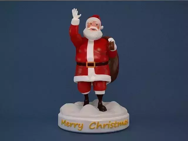 Santa Claus print ready 3D print model