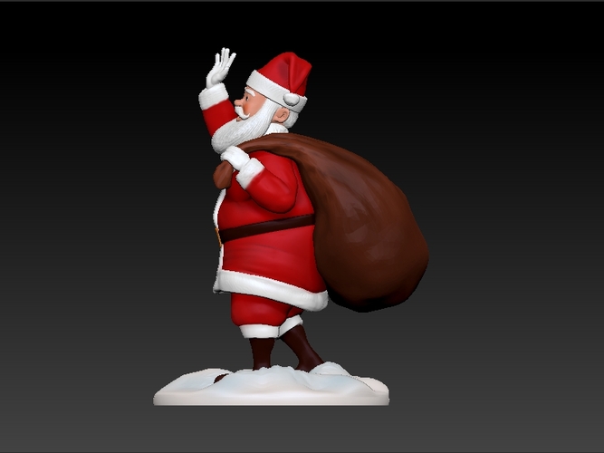 Santa Claus print ready 3D Model 3D printable MAX OBJ STL - CGTrader.com