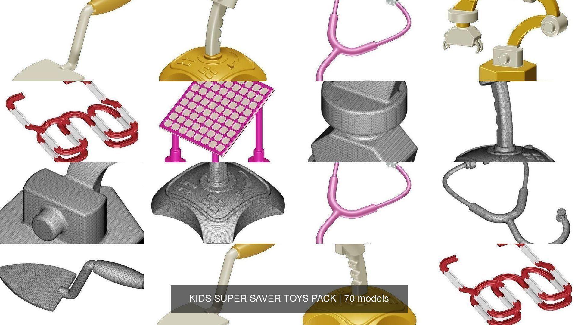 KIDS SUPER SAVER TOYS PACK 3D Model Collection_5
