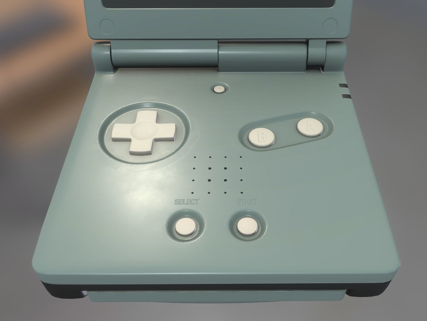 Sci fi box Low-poly 3D model_5