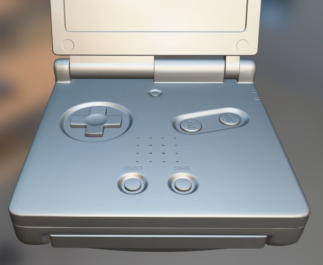 Sci fi box Low-poly 3D model_11