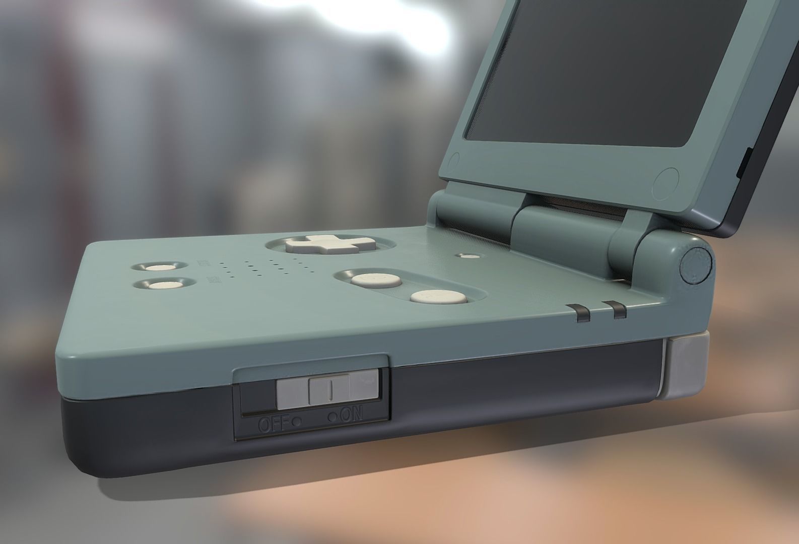 Sci fi box Low-poly 3D model_4