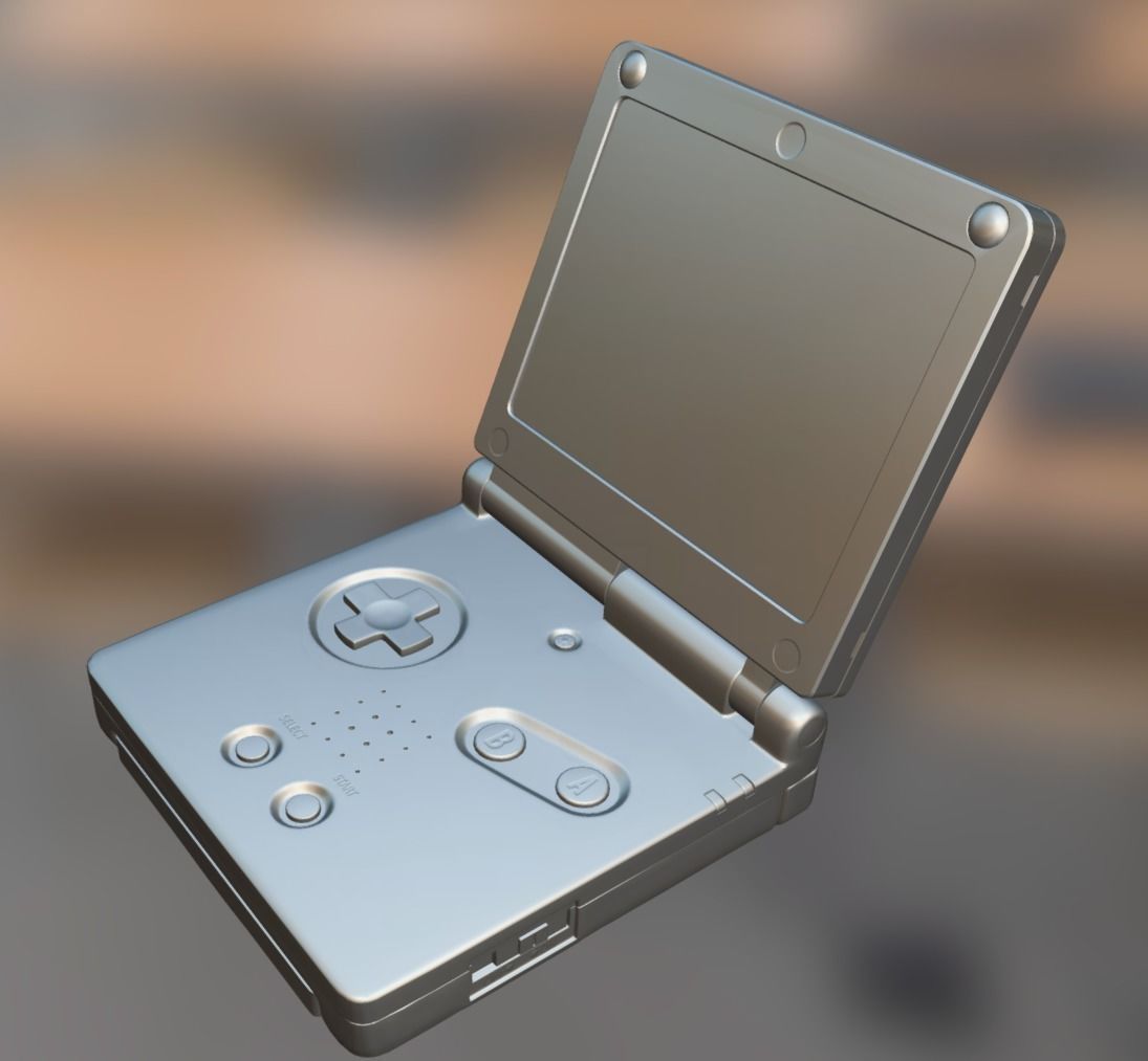 Sci fi box Low-poly 3D model_12