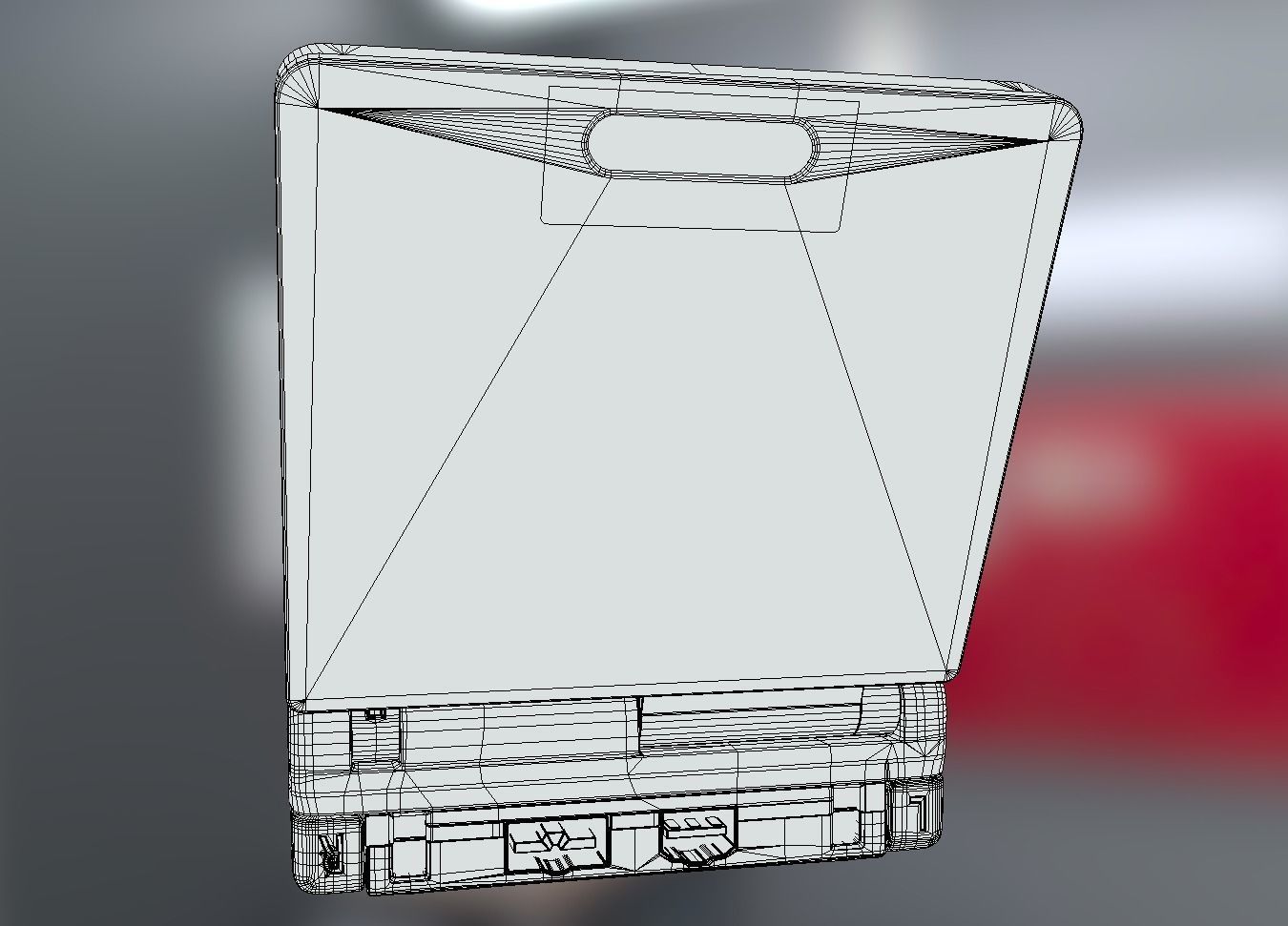 Sci fi box Low-poly 3D model_9