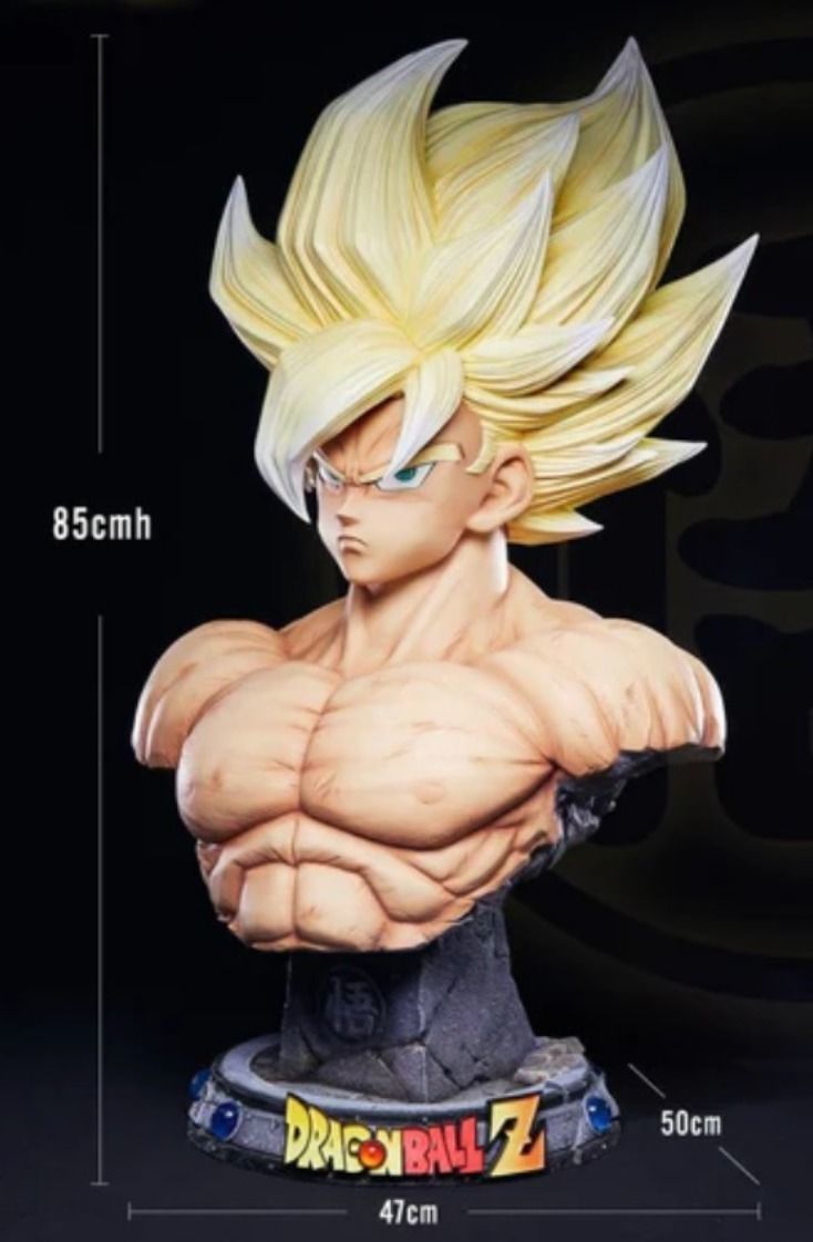 Bust Goku SSJ Namek 3D print model_1