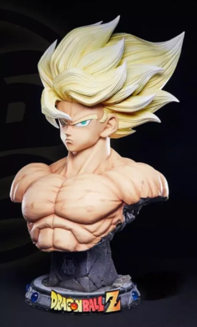 Bust Goku SSJ Namek 3D print model_0