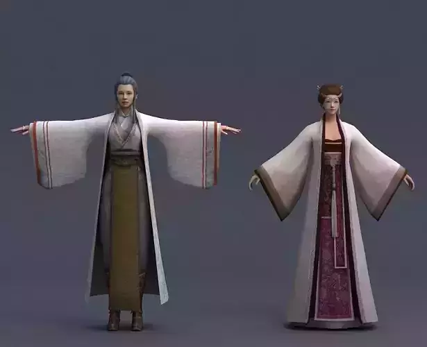 Ancient Asians people  woman