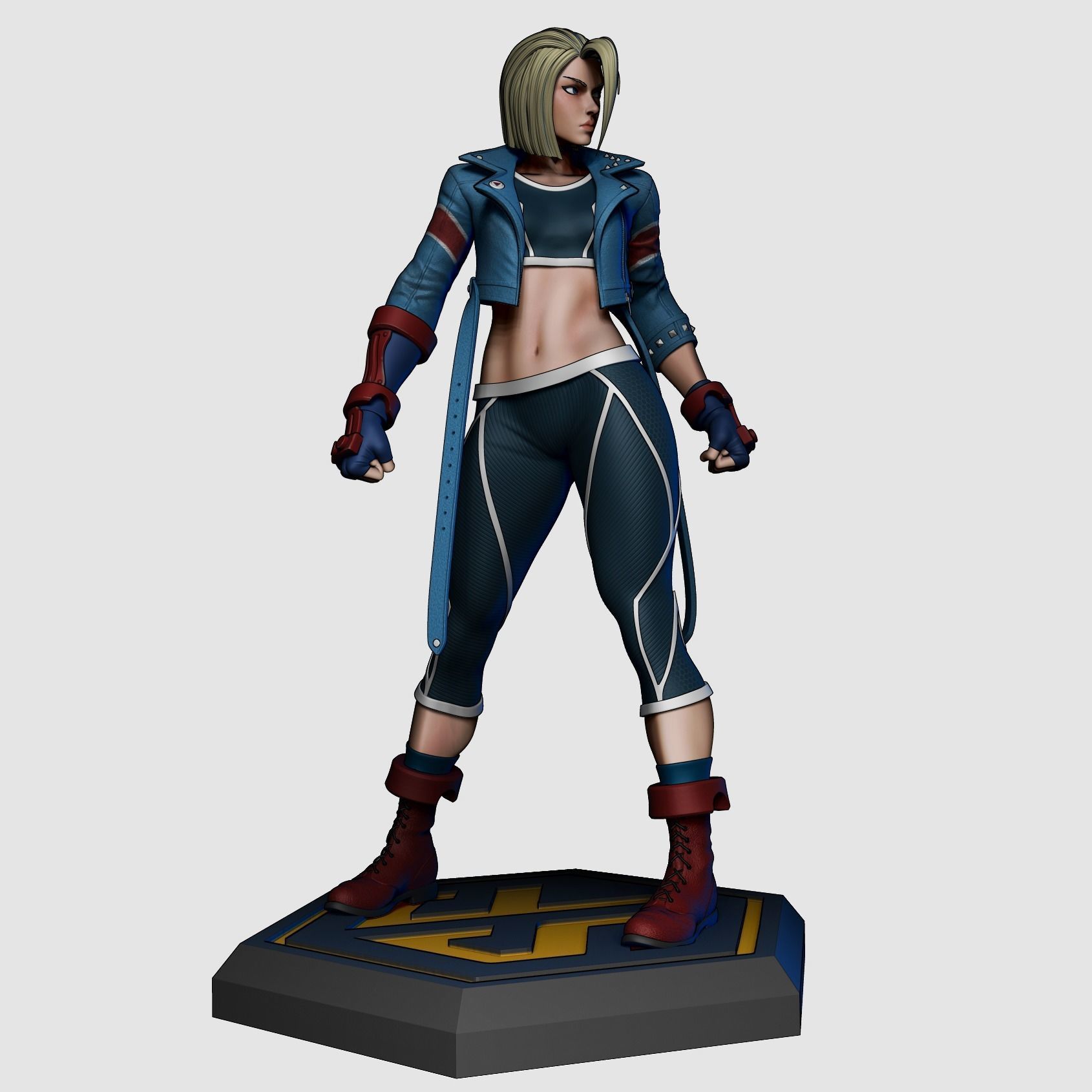 Cammy White Street Figher 6 3D Printable Statue 3D print model_2
