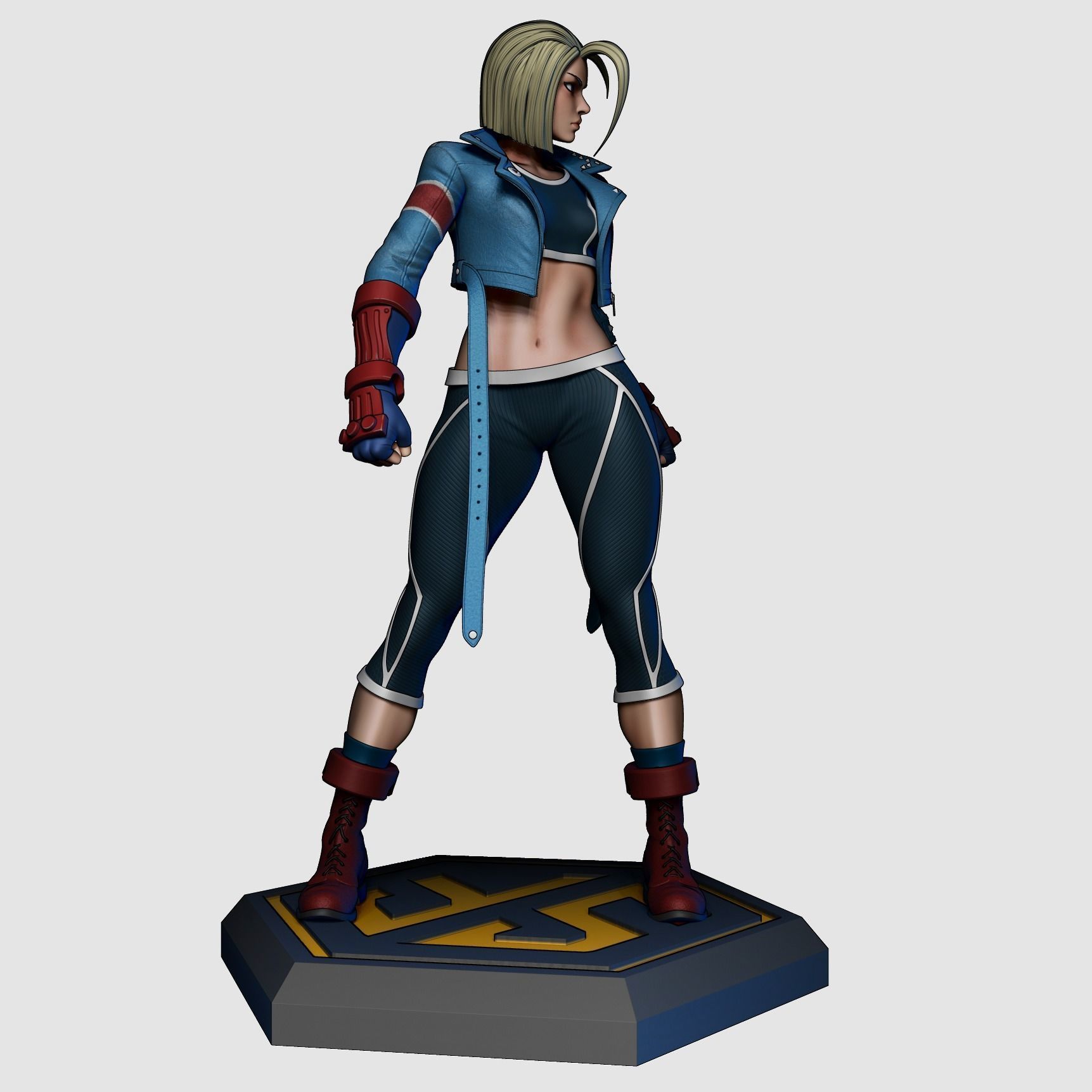 Cammy White Street Figher 6 3D Printable Statue 3D print model_3