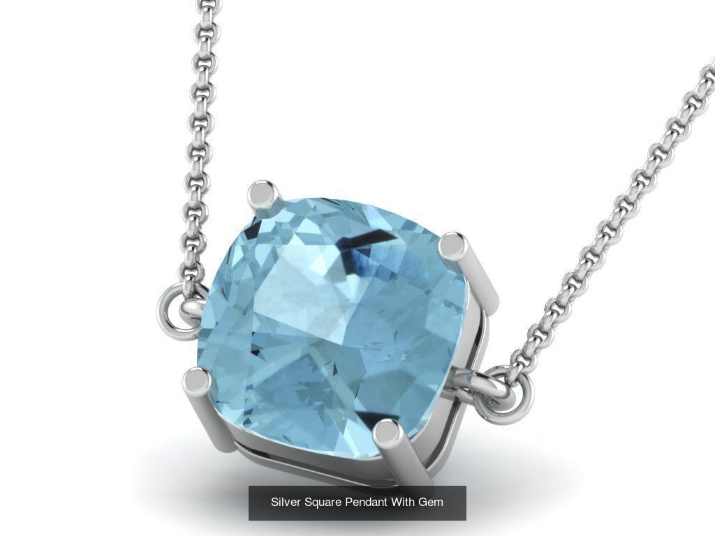 3DM 107 GEMSTONE STUD PENDANT FILES 3D Model Collection_97