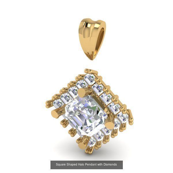 3DM 107 GEMSTONE STUD PENDANT FILES 3D Model Collection_31
