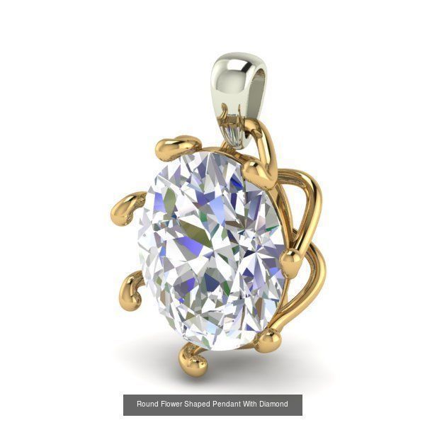 3DM 107 GEMSTONE STUD PENDANT FILES 3D Model Collection_43