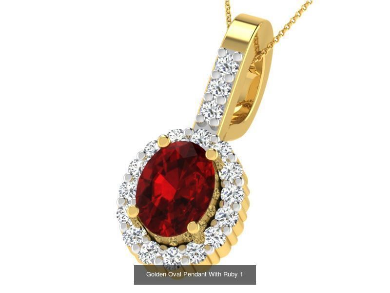 3DM 107 GEMSTONE STUD PENDANT FILES 3D Model Collection_76