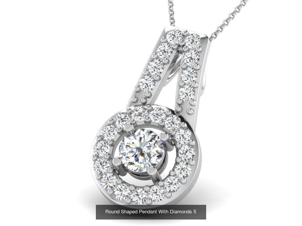 3DM 107 GEMSTONE STUD PENDANT FILES 3D Model Collection_91