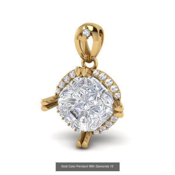 3DM 107 GEMSTONE STUD PENDANT FILES 3D Model Collection_33