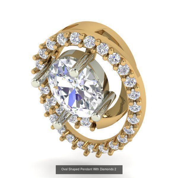 3DM 107 GEMSTONE STUD PENDANT FILES 3D Model Collection_36