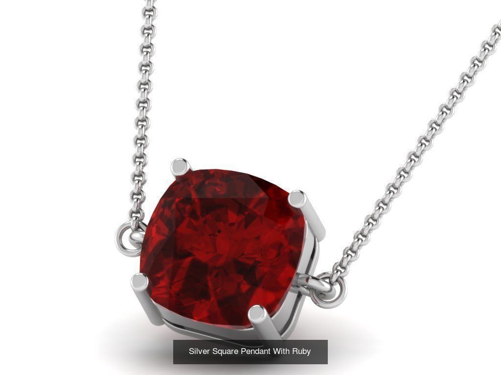 3DM 107 GEMSTONE STUD PENDANT FILES 3D Model Collection_95