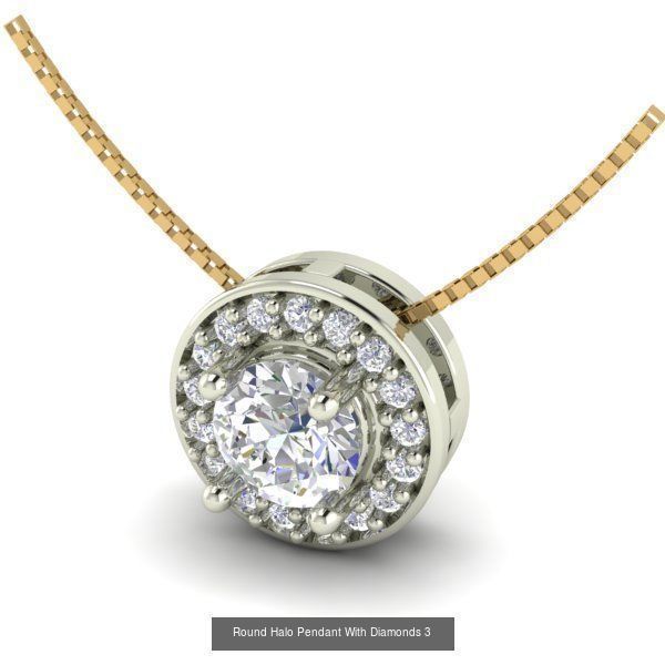 3DM 107 GEMSTONE STUD PENDANT FILES 3D Model Collection_45