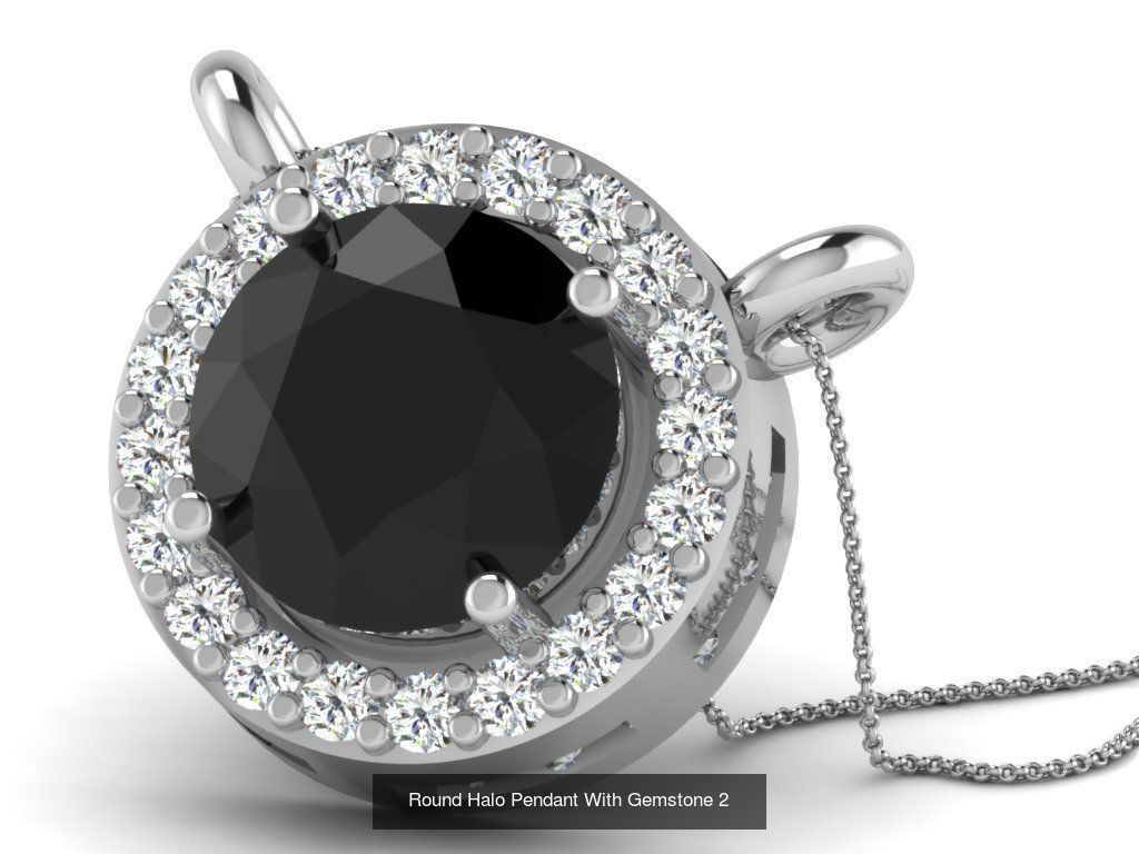 3DM 107 GEMSTONE STUD PENDANT FILES 3D Model Collection_74