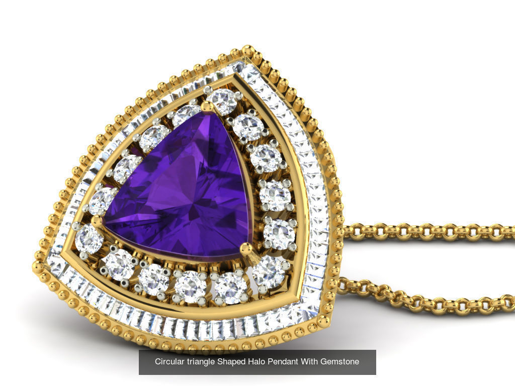 3DM 107 GEMSTONE STUD PENDANT FILES 3D Model Collection_60