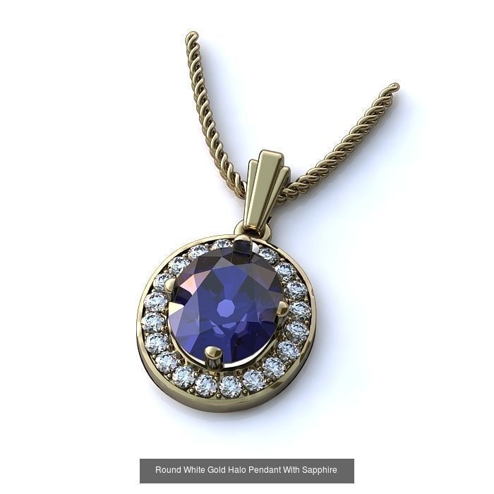 3DM 107 GEMSTONE STUD PENDANT FILES 3D Model Collection_104