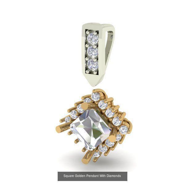 3DM 107 GEMSTONE STUD PENDANT FILES 3D Model Collection_42