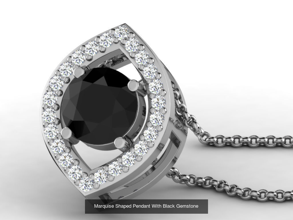 3DM 107 GEMSTONE STUD PENDANT FILES 3D Model Collection_62