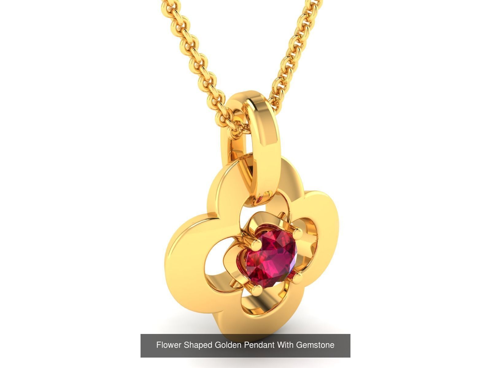 3DM 107 GEMSTONE STUD PENDANT FILES 3D Model Collection_24