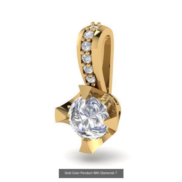 3DM 107 GEMSTONE STUD PENDANT FILES 3D Model Collection_28