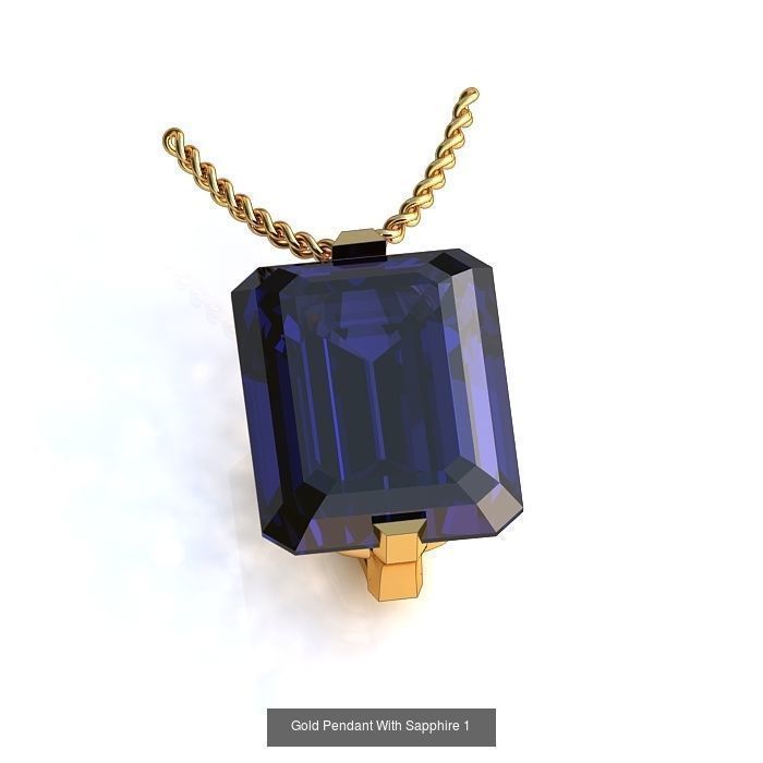 3DM 107 GEMSTONE STUD PENDANT FILES 3D Model Collection_118