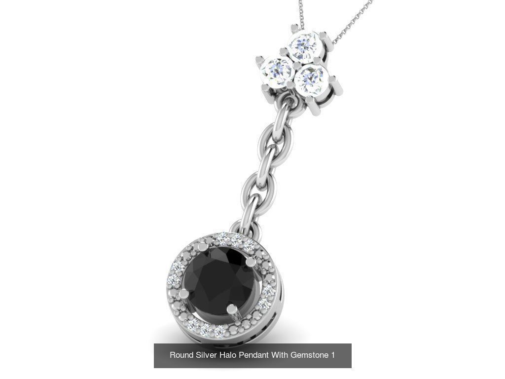 3DM 107 GEMSTONE STUD PENDANT FILES 3D Model Collection_86